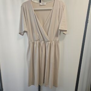 Zenana Outfitters Cream Mini Dress